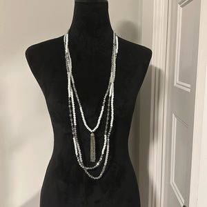 Long layered necklace